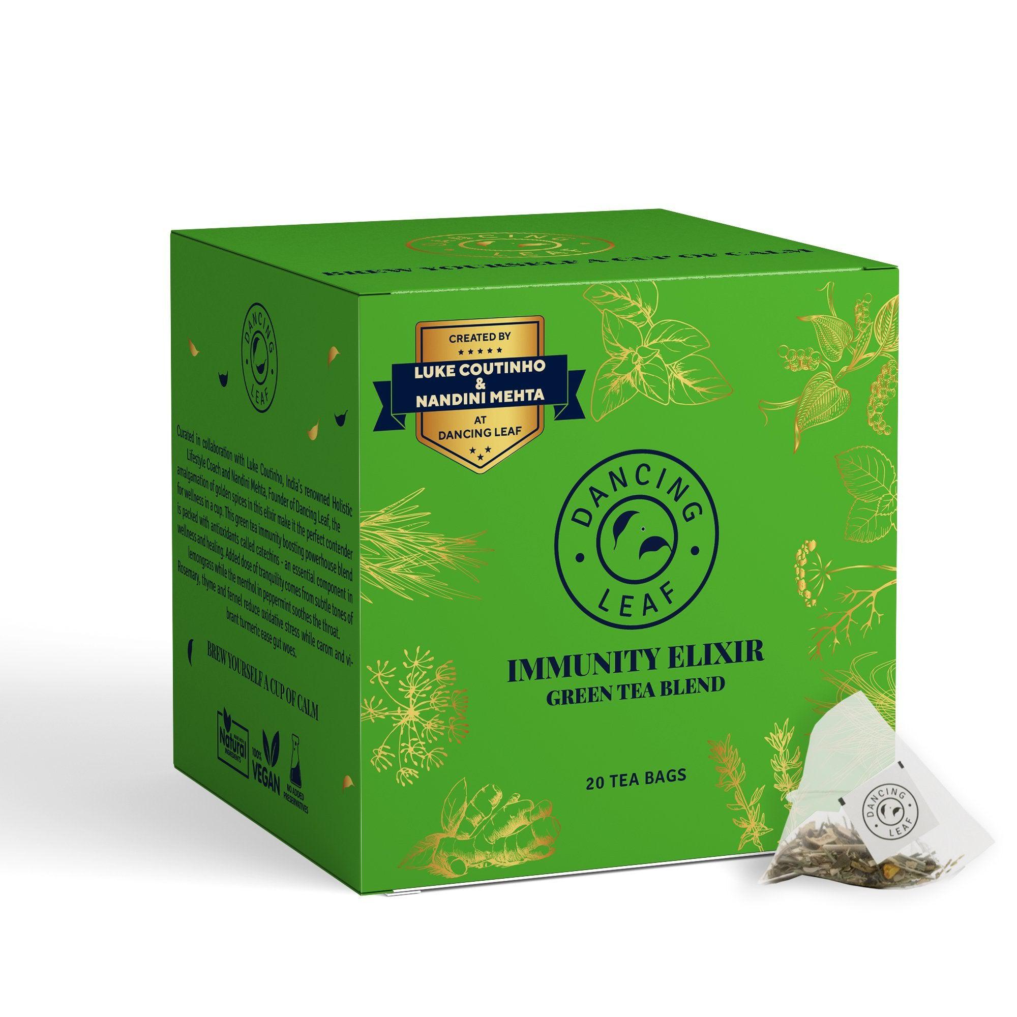 All Day Immunity Elixir Green Tea ( 20 Tea Bags )-Dancing Leaf