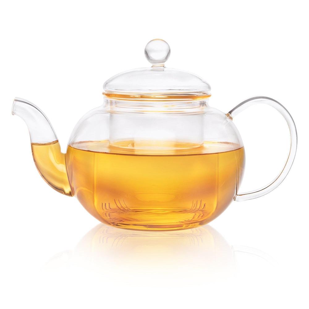 Clasico Teapot (300ml) + 2 Fino Double Walled Cups (80ml) (Combo Pack)-Dancing Leaf