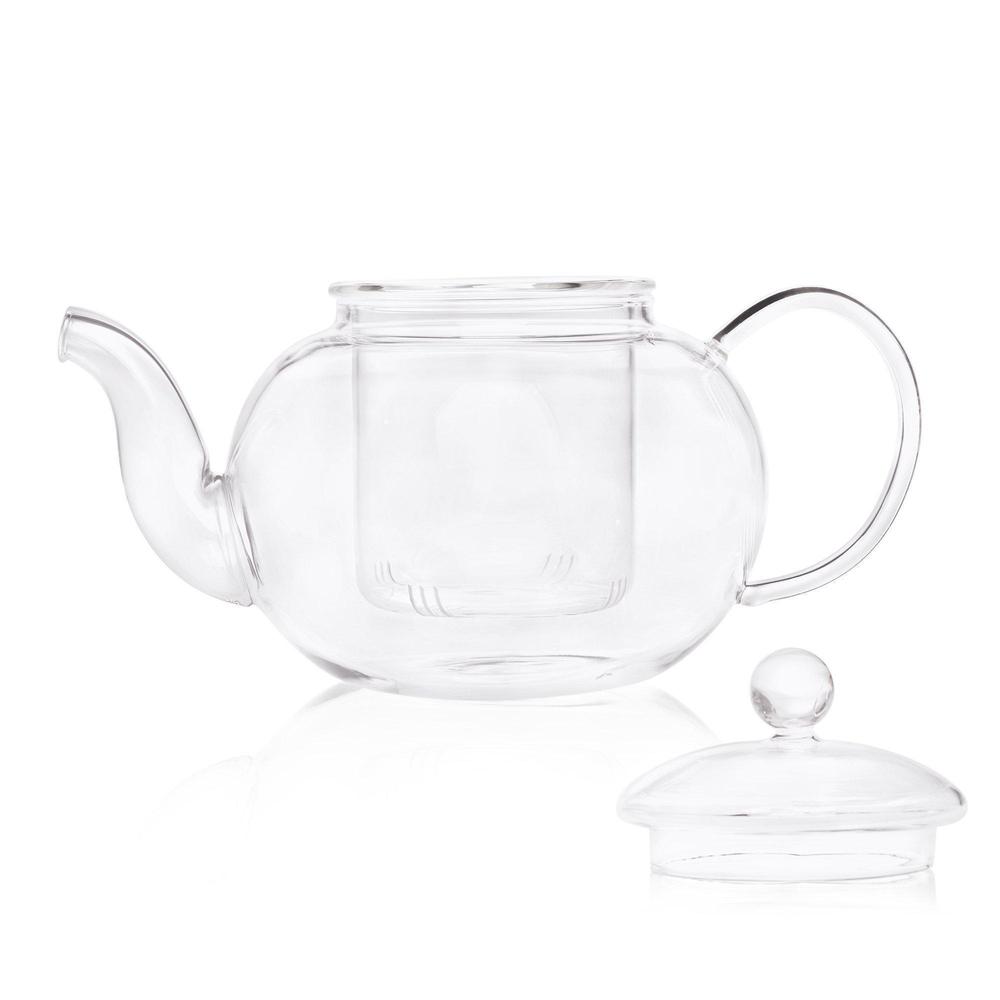 Clasico Teapot (300ml) + 2 Fino Double Walled Cups (80ml) (Combo Pack)-Dancing Leaf