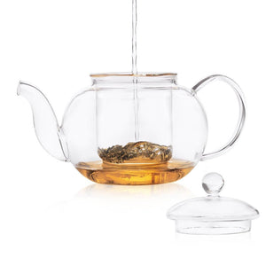 Clasico Teapot (300ml) + 2 Fino Double Walled Cups (80ml) (Combo Pack)-Dancing Leaf