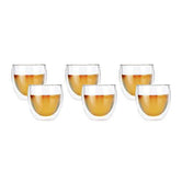 Fino Double Wall Cup (80ml) - Set of 6-Dancing Leaf