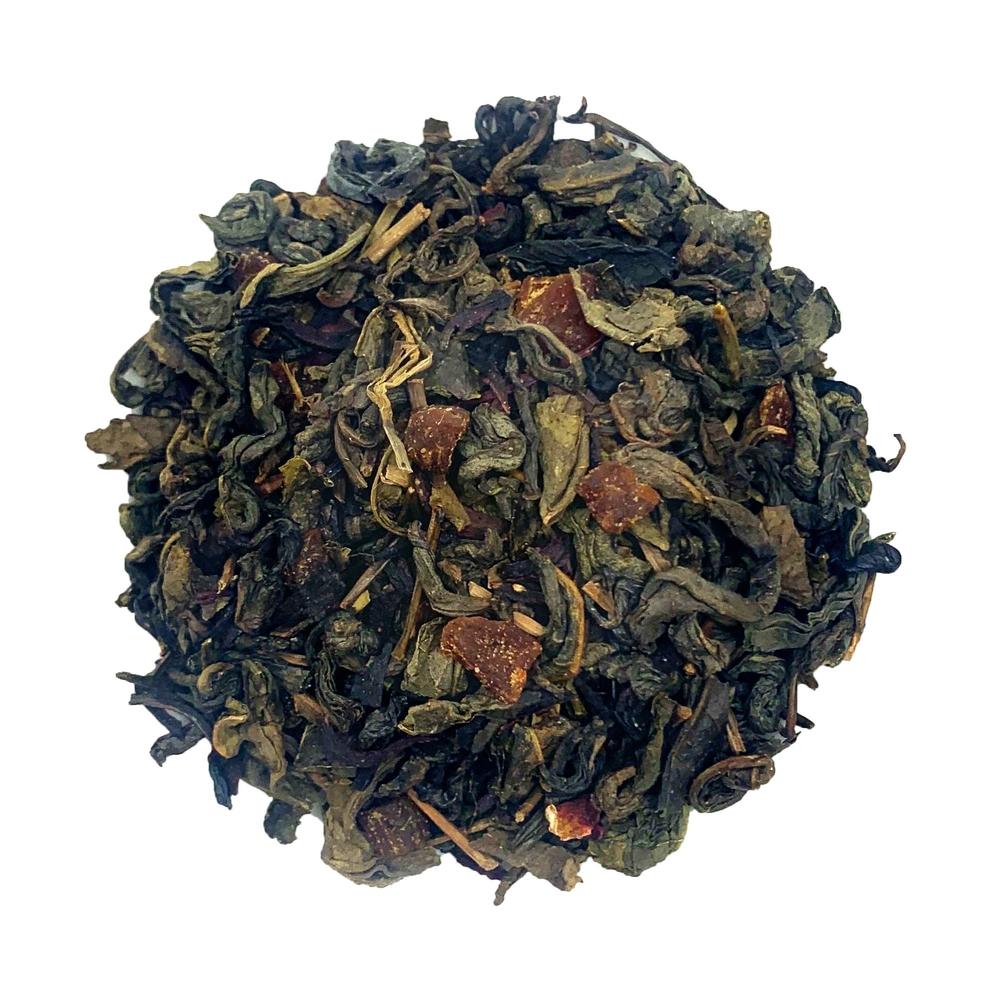 Green Tea with Peach & Hibiscus-Dancing Leaf